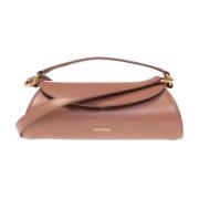 Jil Sander ‘Cannolo Mini’ axelremsväska Brown, Dam