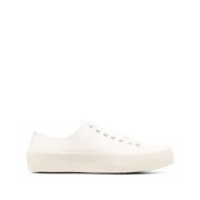 Jil Sander Vita Snörade Låga Sneakers White, Herr