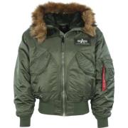 Alpha Industries Stilig Huva Bomberjacka Green, Herr