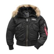 Alpha Industries 45p huva Jacka Black, Herr