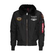 Alpha Industries Flight Jacket Injector III Air Force Svart Black, Her...