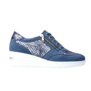 Mephisto Precilia Perf Mocka Sneaker för kvinnor Blue, Dam