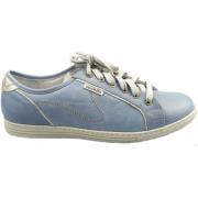 Mephisto Cloud Blue Läder Sneaker för Kvinnor Blue, Dam