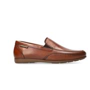 Mephisto Brun Läder Slip-On Sko för Män Brown, Herr