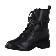 Tamaris Stiliga Läder Ankelboots Black, Dam