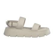 Tamaris Eleganta Ivory Platta Sandaler Beige, Dam