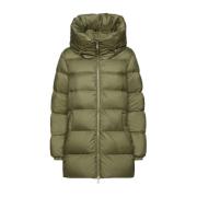 add Hooded Down JKT Green, Dam