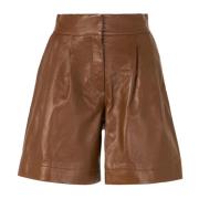 Alberta Ferretti Short Shorts Brown, Dam