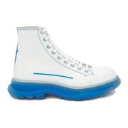 Alexander McQueen Tread Slick Canvas Sneakers White, Dam