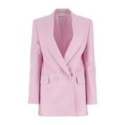 Alexander McQueen Höj din stil med pastellrosa ullblazer Pink, Dam
