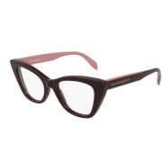 Alexander McQueen Distinkt Cat-Eye Acetat Solglasögon Brown, Dam