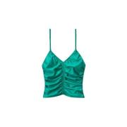 Alexander Wang Ruched Top Cami Green, Dam