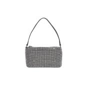 Alexander Wang Medium Rhinestone Pouch Hobo Väska - Vit White, Dam