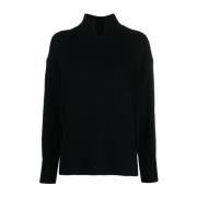 Allude Svarta Sweatshirts för Kvinnor Aw23 Black, Dam