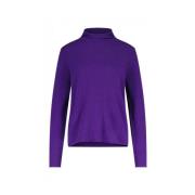 Allude Lyxig Kaschmir Turtlenecktröja Purple, Dam