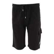 C.p. Company Svarta Cargo Bermuda Shorts för Män Black, Herr