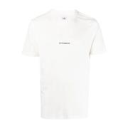 C.p. Company Logo T-Shirt Kollektion White, Herr