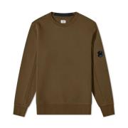 C.p. Company Ivy Green Klassisk Rund Hals Sweatshirt Green, Herr