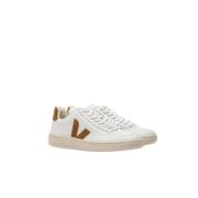 Veja Kamel Läder Sneaker White, Dam