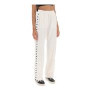 Golden Goose Dorotea Track Pants med stjärnband White, Dam