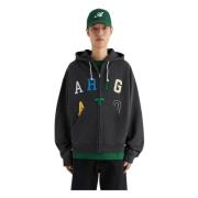 Axel Arigato Sweatshirt med Sweatshirt med dragkedja Black, Herr