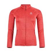 Odlo Zip-throughs Red, Dam