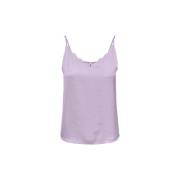 Only Stilren T-Shirt Top Purple, Dam