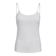 Only Bomull Singlet Topp White, Dam