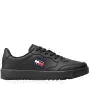 Tommy Jeans Klassiska Svarta Basket Skor Black, Herr