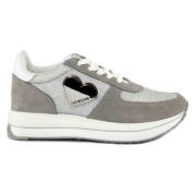 Love Moschino Gråa Sneakers Gray, Dam