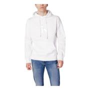 Calvin Klein Jeans Silver Hoodie med Huva Gray, Herr