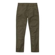 Nudie Jeans Easy Alvin Olive Chino Byxor Green, Herr