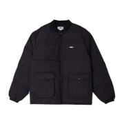 Obey Fw21 Oversized Vadderad Jacka Black, Herr