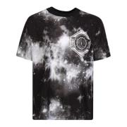 Versace Jeans Couture Galaxy Print Svart T-Shirt Black, Herr