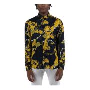 Versace Jeans Couture Print Twill Chain Couture Sweatshirt Black, Herr