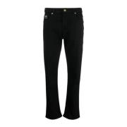 Versace Jeans Couture Svarta Aw23 Damjeans - Stilfull Uppgradering Bla...