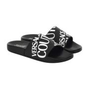 Versace Jeans Couture Gummy Slide Skor Black, Herr