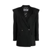 Versace Jeans Couture Svart Oversized Blazer Black, Dam