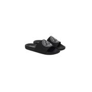 Versace Jeans Couture Gummy V-Emblem Slide Sandaler Black, Herr