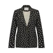 Fabienne Chapot Blommig Feminin Blazer Black, Dam