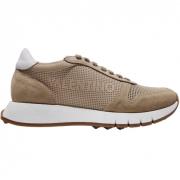 Valentino by Mario Valentino Beige Bi-Material Sneakers Beige, Herr