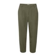 Kaffe Straight Trousers Green, Dam