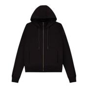 Colmar Dam Hoodie med Dragkedja och Huva Black, Dam