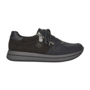 Rieker Sportiga låga sneakers Black, Dam