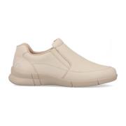 Rieker Beige Läder Sneakers för Kvinnor Beige, Dam