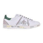 Premiata Stiliga lädersneakers White, Herr