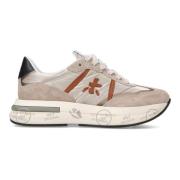 Premiata Beige Sneakers - Stiliga och Trendiga Beige, Dam