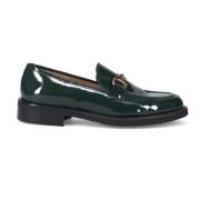 Luca Grossi Grön Patentläder Moccasin Green, Dam