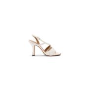 Carmens High Heel Sandals White, Dam