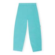 Ganni Trousers Blue, Dam